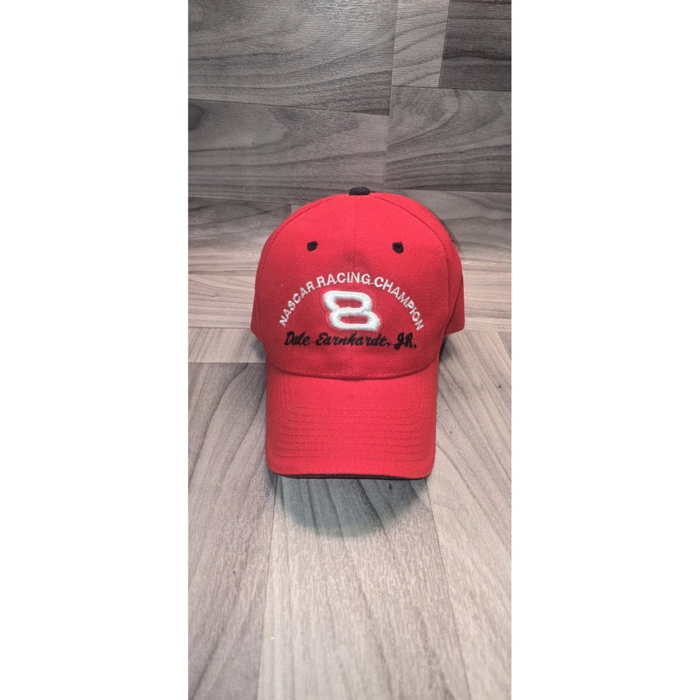 Vintage Dale Earnhardt Jr Bud Racing Hat Cap NASCAR Red #8 Strap Back Budweiser